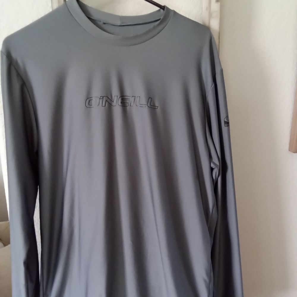 O'Neill Gray Long Sleeve Tees Classic Crew Neck